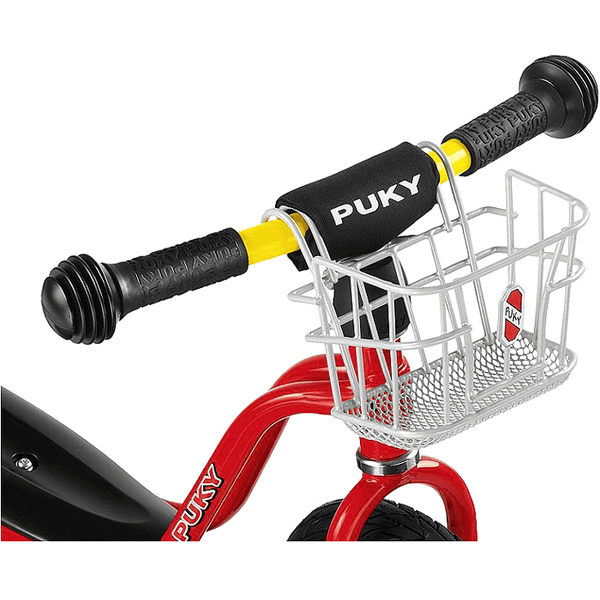 PUKY Cesta de manillar LKL plateada para bicicleta prepedaleo