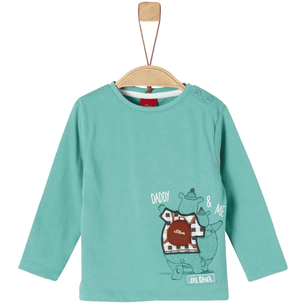 s.Oliver Boys Maglia a maniche lunghe verde menta