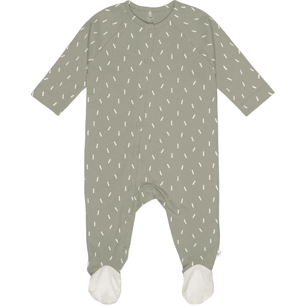 LÄSSIG Baby-pyjamas med føtter Speckles grønn