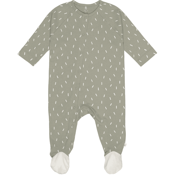 LÄSSIG Pigiama bambino con piedini Speckles verde