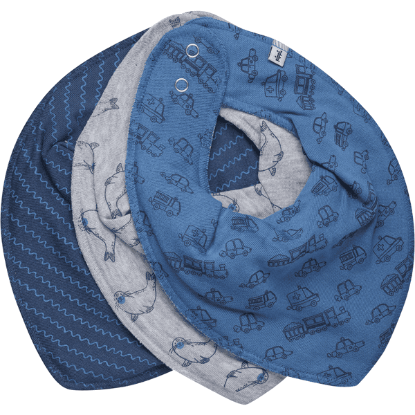 pippi Bandana 3 pack Vallarta Blue