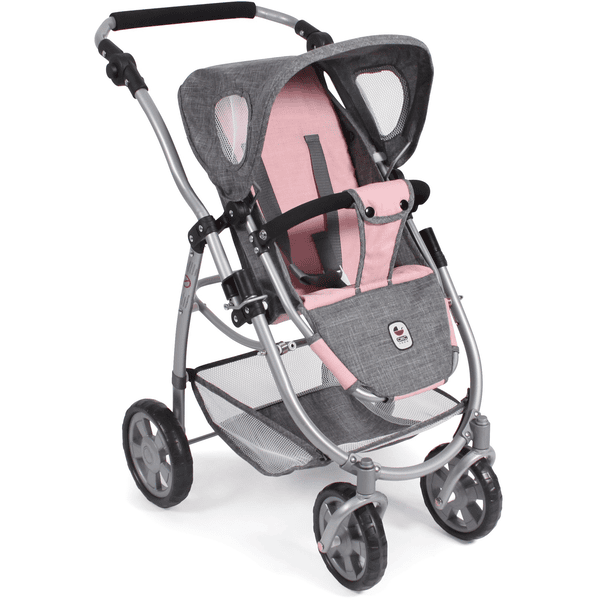 BAYER CHIC 2000 Carro de muñecas combi 3 en 1 Emotional All In melange  gris-navy 