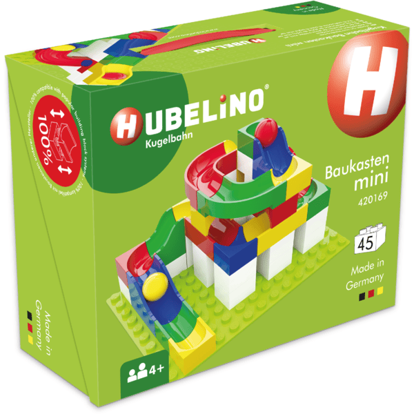 HUBELINO® Kugelbahn Baukasten Mini 45 Teile