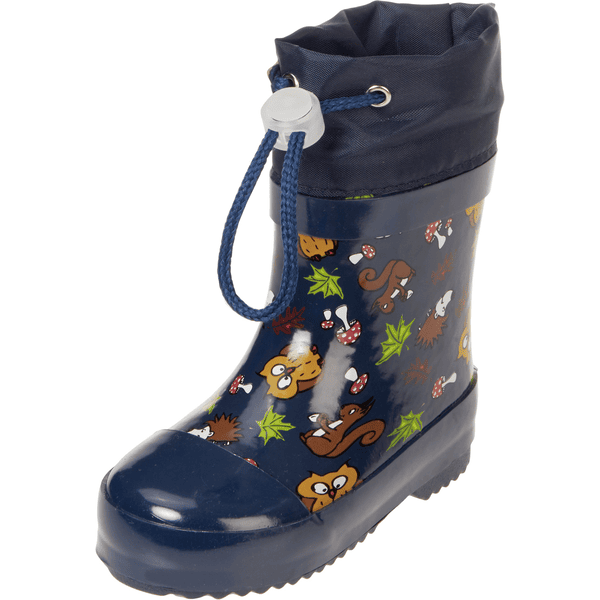 Playshoes Bottes enfant caoutchouc animaux de la for t bleu