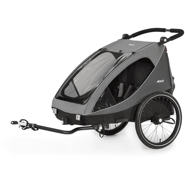 hauck 2in1 Bicycle Trailer and Buggy Dryk Duo Grey
