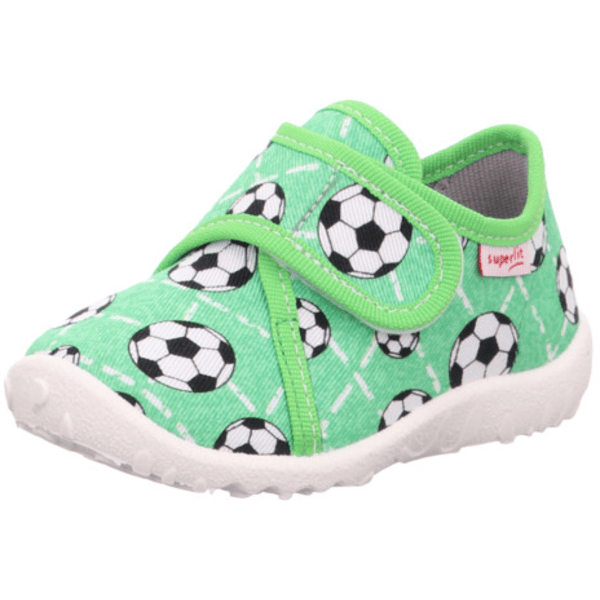 superfit Chaussons enfant scratch Spotty vert