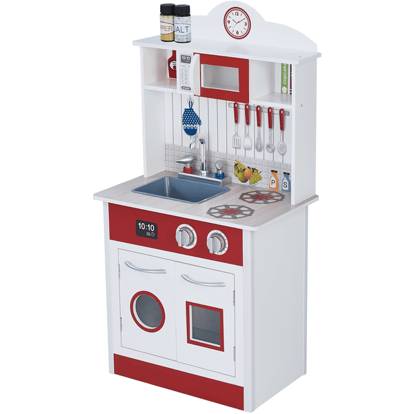 Teamson Kids Play kitchen Madrid Class ic red, white