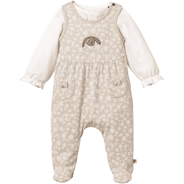 Sterntaler Romper sæt jersey blomster beige 