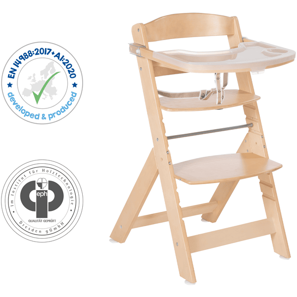 ROBA Seggiolone evolutivo Sit Up III, legno naturale 