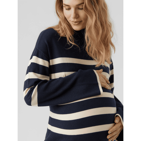 VERO MODA Sweater til gravide VMMHAPPINESS navy - pinkorblue.dk