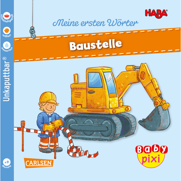 CARLSEN Baby Pixi (unkaputtbar) 101: HABA Meine ersten Wörter: Baustelle