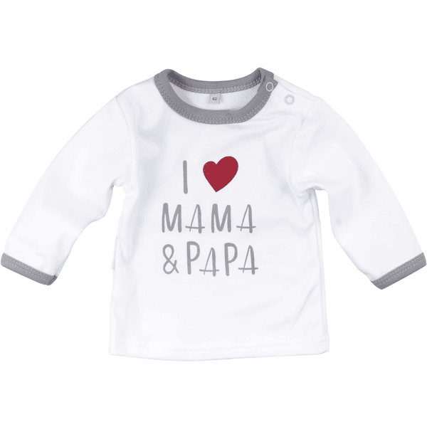 Baby Sweets I LOVE MAMA & PAPA SET - Sortie de bain - white grey