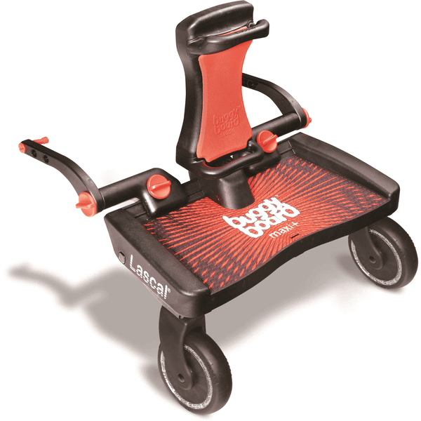 LASCAL Marche poussette Buggy Board MINI Noir/Rouge 3D