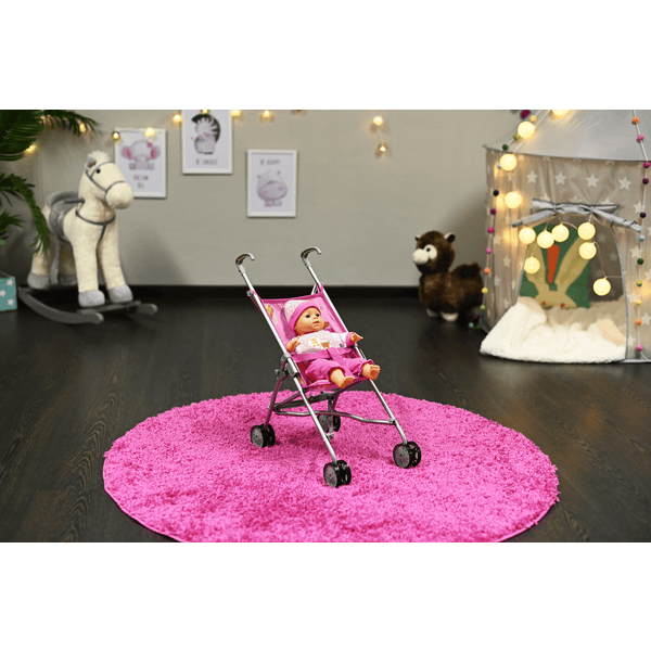 knorr toys® Poussette canne poupon Sim pink little princess