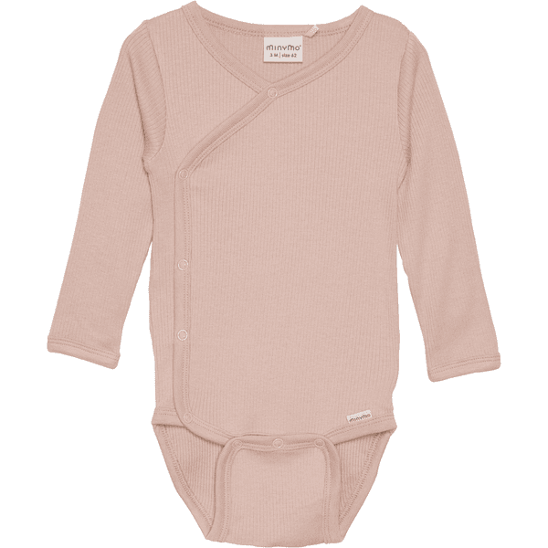 Minymo Wickelbody Rib Misty Rose