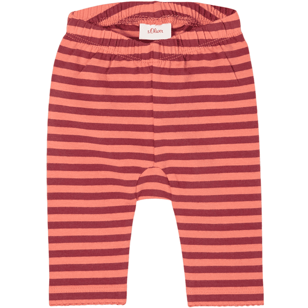 s.Oliver Leggings light orange strip