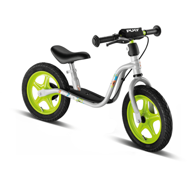PUKY® Bici senza pedali LR1L con freno, grigio chiaro/verde