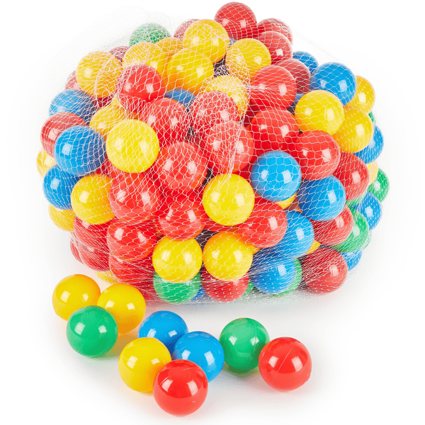 BIECO 250 färgglada leksaksbollar