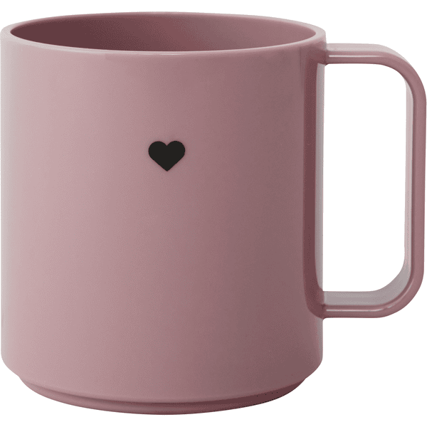 Design Letters Tazza per bere Mini Love con manico in rosa cenere
