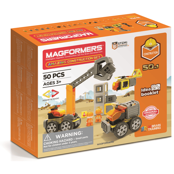 MAGFORMERS® Jeu magnétique Amazing Construction 50 pièces