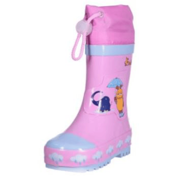 Playshoes  Botas de goma Ratón y Elefante rosa