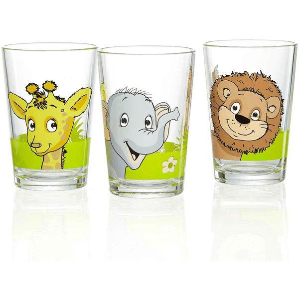 Ritzenhoff & Breker GmbH & Co. KG Kindergläser Dschungel/Wald/Zoo 205 ml 9er Set bunt