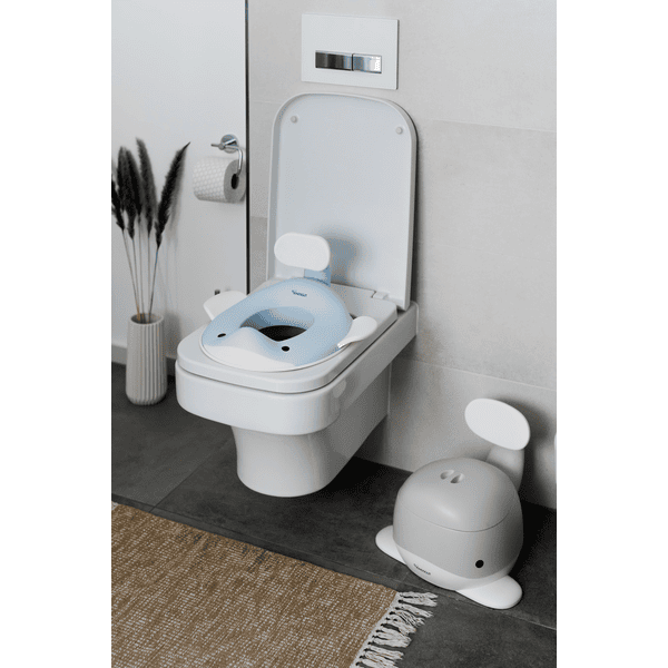Réducteur de toilettes VERTBAUDET - blanc/bleu, Puériculture