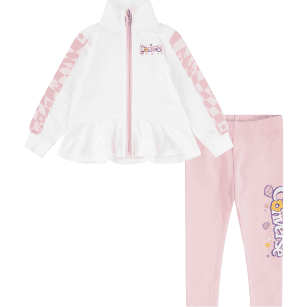 Converse Ruffled Track Jacket and Leggings Set