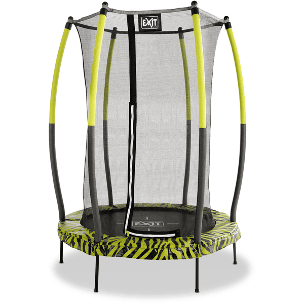 EXIT Tiggy junior Trampolin mit Sicherheitsnetz ø140 cm, schwarz/grün