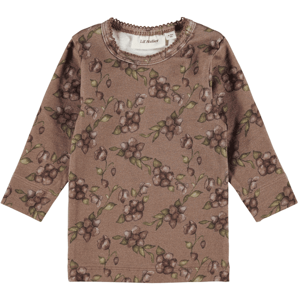 Lil'Atelier Langarmshirt Nbfgaya Woodsmoke