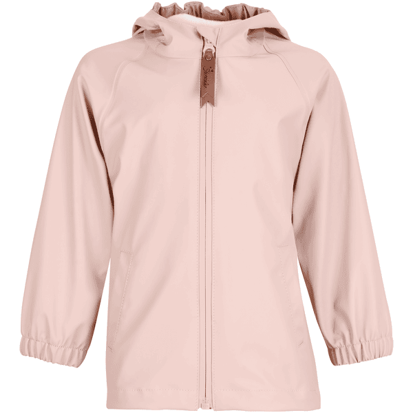 Sterntaler Veste de pluie non doublée unie rose pâle