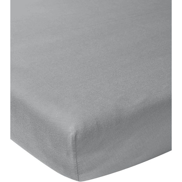 Meyco Drap-housse en jersey Grey 120 x 200 cm