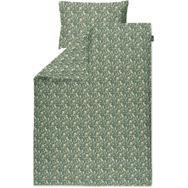 Alvi ® Sängkläder Underwater World grön/beige 100 x 135 cm