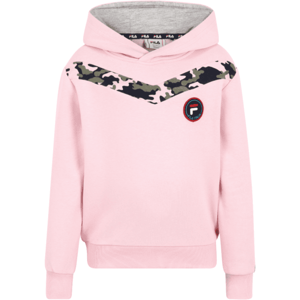 Fila Kids Felpa con cappuccio Serenity, rosa/camouflage