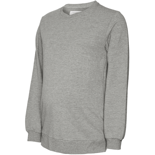 mama;licious Sweat-shirt de grossesse MLSILJA VITA Light Grey Melange