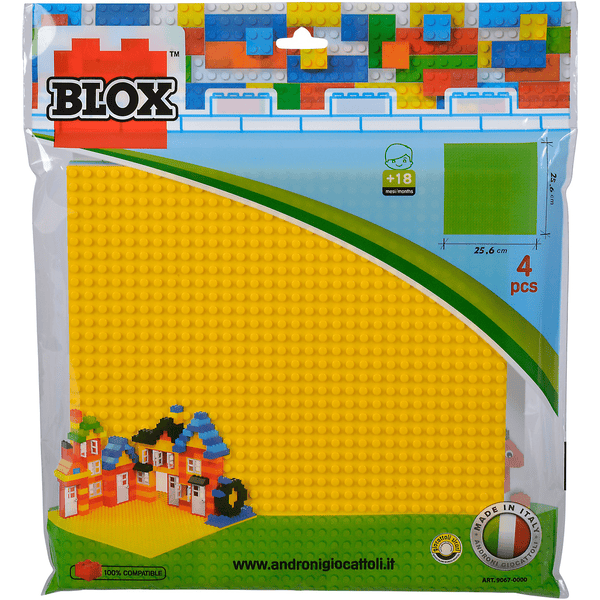 Simba Toys Blox Base per costruzioni in plastica, 25x25 cm ciascuna