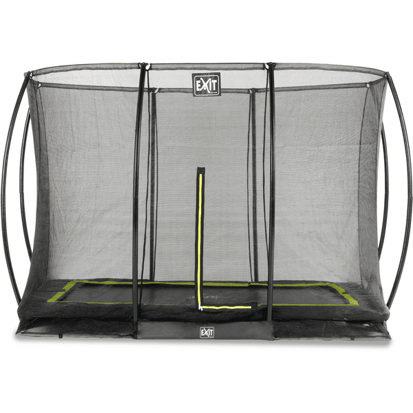 EXIT Bodentrampolin Silhouette 214 x 305 cm mit Sicherheitsnetz, schwarz 