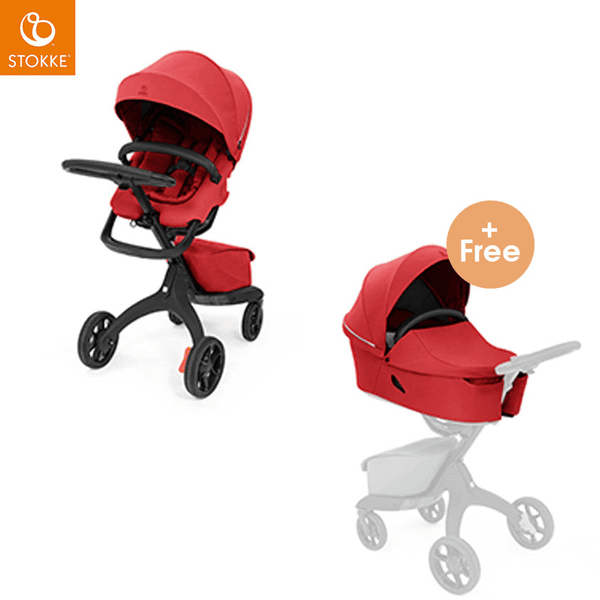 STOKKE® Kinderwagen Xplory® X inklusive Tragewanne Ruby Red