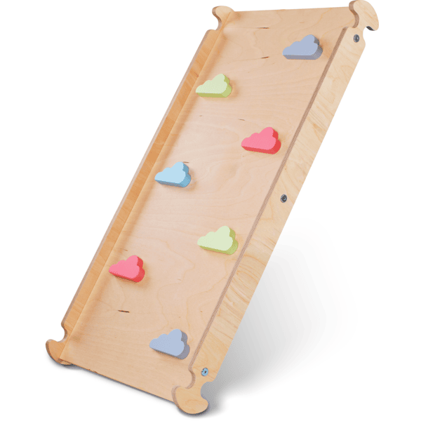 tiSsi®Rampa montessori per scivolo con nuvole rampicanti, color pastello