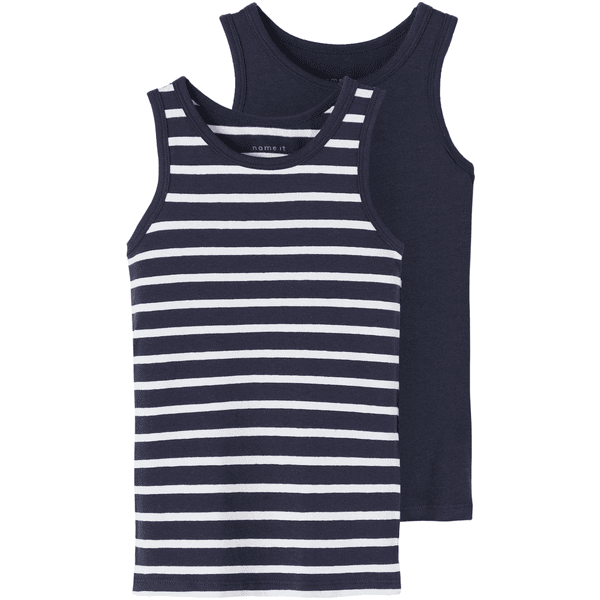 name it Tank Top 2er Pack Dark Sapphire