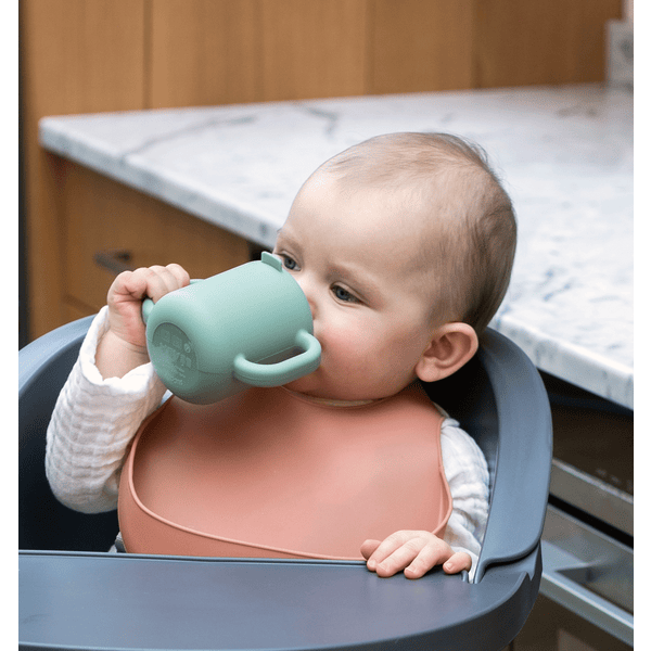Tasse à Bec Souple - Avec Poignées Ergonomiques - pour Bébé de +6 Mois -  Rose - Bab Fel Web E- commerce dz site vente en ligne