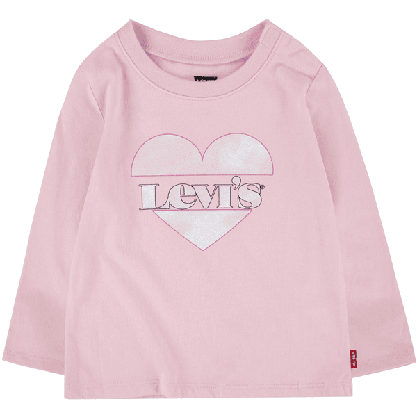Levi's® Lasten pitkähihainen paita vaaleanpunainen
