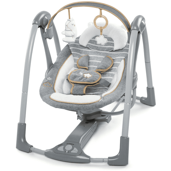 Ingenuity Asiento portátil para hamaca de bebé Swing 'n Go Bella Teddy