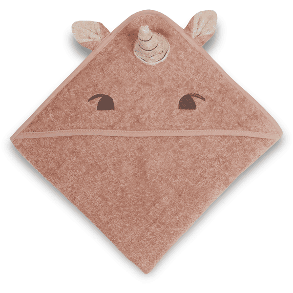 nuuroo Håndklæde med hætte Aki Rose Unicorn 100 x 100 cm