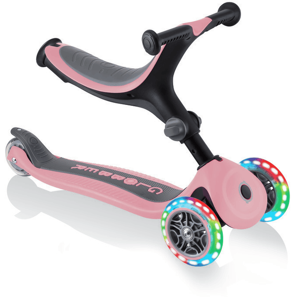 Patinete Globber Go Up 4 en 1 Lights Rosa