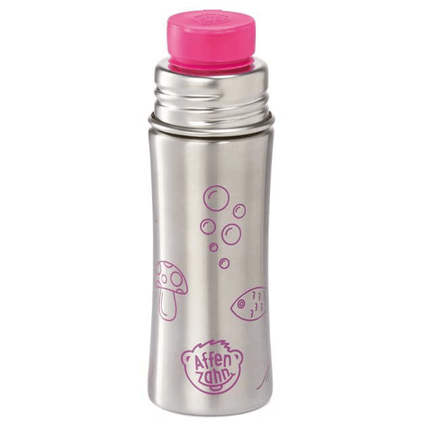 Affenzahn Edelstahl Trinkflasche Eule, pink