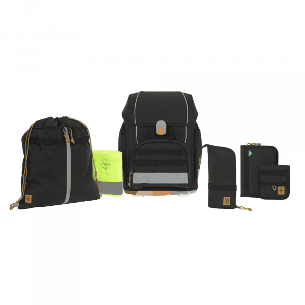 LÄSSIG Schulranzen-Set 7-tlg. Boxy Unique black