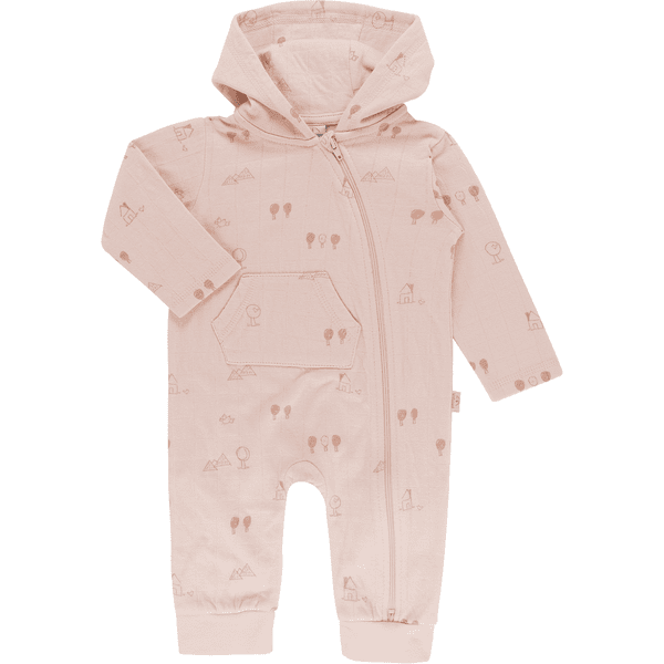 kindsgard Tuta con cappuccio lipala - rosa chiaro