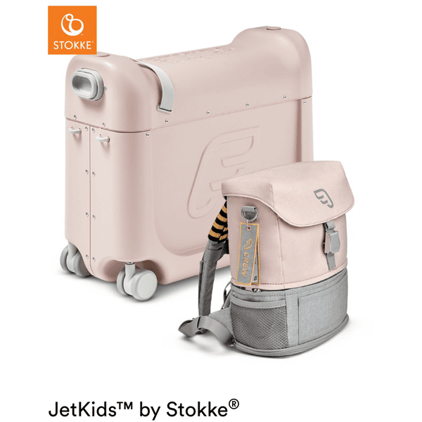 JETKIDS™ BY STOKKE® Aufsitzkoffer BedBox™ mit Crew BackPack™ Pink