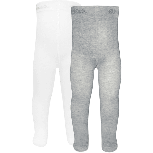 Ewers Strumpfhose 2er-Pack Uni sweater grau melange 